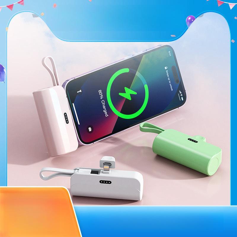 logo印刷5000毫安培便攜口袋膠囊無線行動電源 PB-0001 