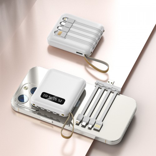 定制印刷帶線尿袋20000毫安培無線行動電源 PB-0003