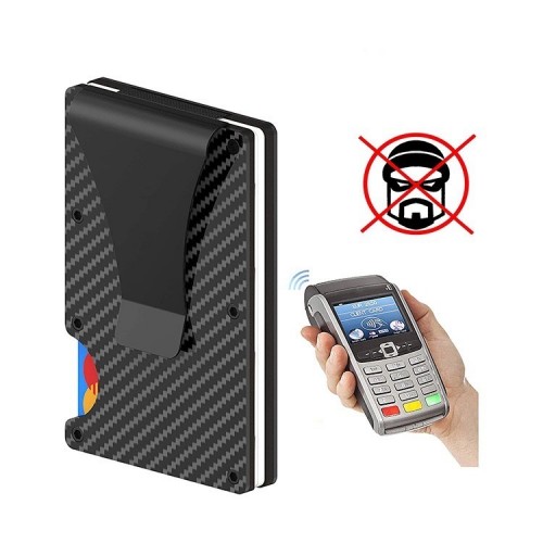碳纤维防消磁防盗刷信用卡盒 KPT-0002