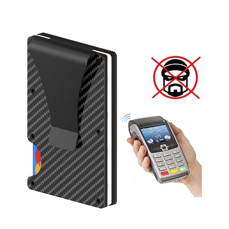 碳纤维防消磁防盗刷信用卡盒 KPT-0002 